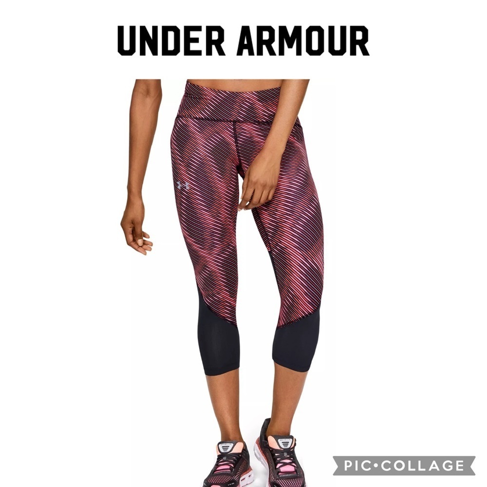Under Armour HeatGear Compression Fly Fast running Crop Leggings size M